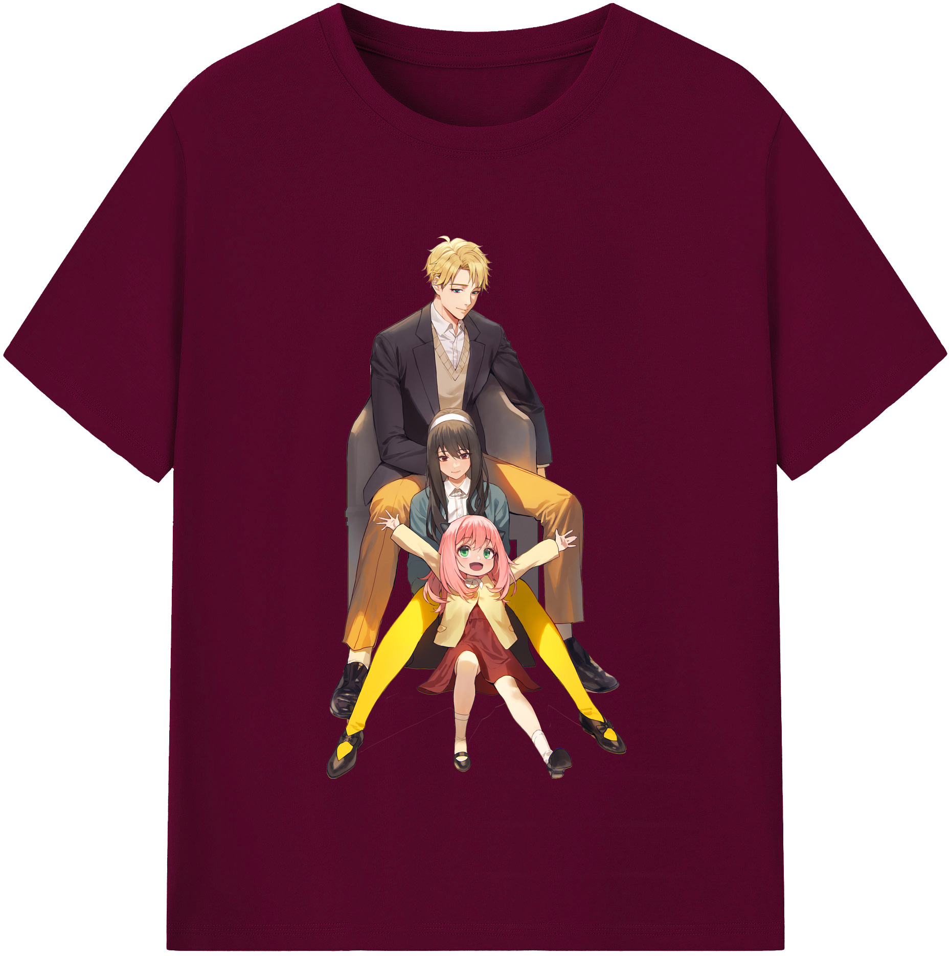 （画像用） SPY×FAMILY间谍家家酒 レディースカジュアルプリントTシャツ（綿100％）